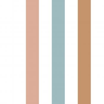 Papier peint bébé rayures colorées Dekornik Portofino 100x280cm Beige