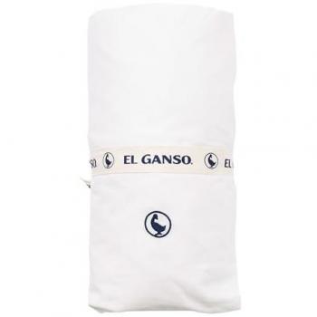Drap-housse blanc avec logo brodé El Ganso