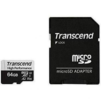 Transcend microSDXC 330S 64GB Class 10 UHS-I U3 MicroSD Karte