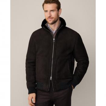 Giacca Shearling Uomo Hackett Marrone Scuro