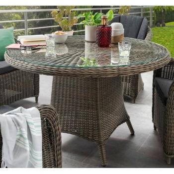 Gartentisch LUNA, Ø 120x75 cm, Polyrattan, von Destiny