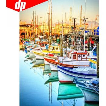 Harbor View 5D Diamond Art Kit – Riverboat Illustration