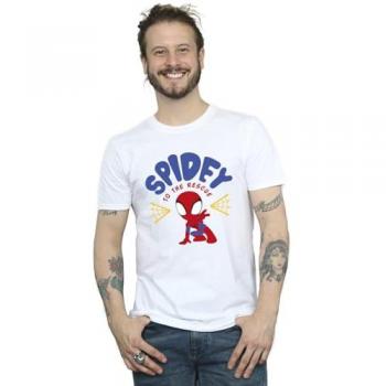 Camicia di Pronto Intervento Marvel Spiderman con Famosi Compagni Uomo Bianco