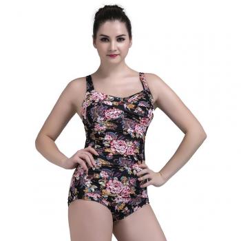 Vintage-Blume-Einzelteil-Maillot