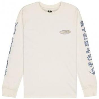 Quiksilver Evo Border Lines Kinderlangarmshirt 8–16 – Snow White
