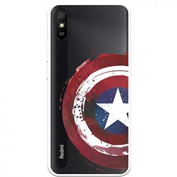 Redmi 9A Capitán América – Funda Oficial Transparente