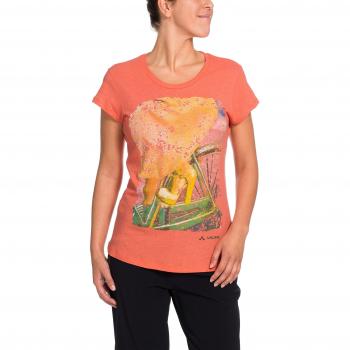 Vélo Vibes VAUDE Mujer 42 Camiseta Naranja Albaricoque