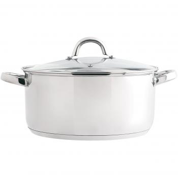 Quid Ottawa Casserole à Couverture en Verre, Acier Inoxydable, 22 cm