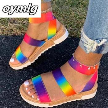 Zapato de Verano Arcoíris Plataforma 35-43 Mujer
