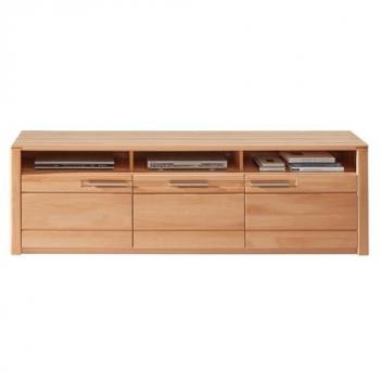 Kernbuche TV Lowboard 190cm NEWTON-36 mit 3 offenen Fächern