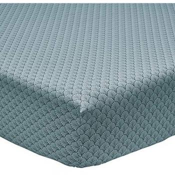 Drap housse Bambou Camille, couleur verte, 140 x 190 cm
