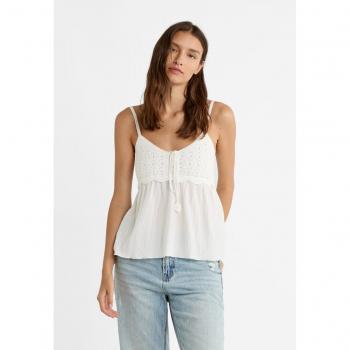 Elegantes Stradivarius Top fließend gehäkelt M