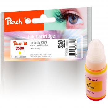 Inchiostro Peach giallo per Canon GI-590Y