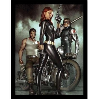 Black Widow: Der tödliche Ursprung gerahmtes Poster 40cm x schwarz