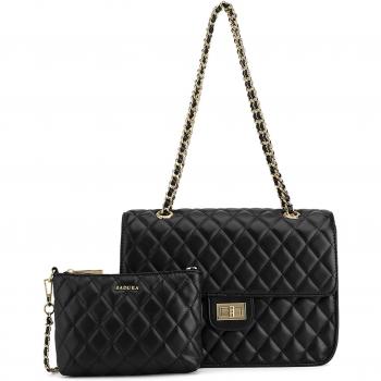 Stylische Badura Handtasche TYL000507 Schwarz