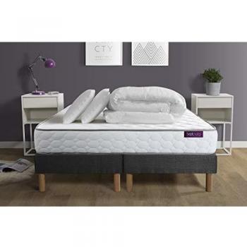 Matelas Memo 180x200 Confort Très Ferme + Sommiers + Oreillers