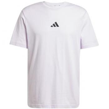 Adidas T-Shirt mit kleinem Logo in Lila