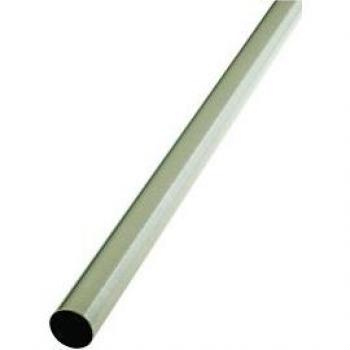 Brushed Nickel Wardrobe Rail 25mm x 6ft