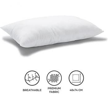 Coussins Doux 48x74 – Coton & Polyester, Anti‑Allergies