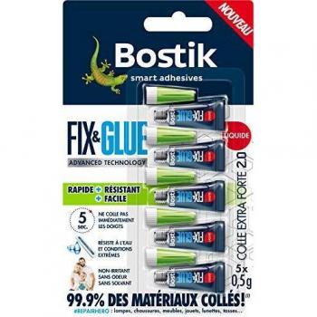 Colle Bostik 5 tubes de 0,5 g
