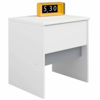 Cajón Chic Germain 40cm, Blanco Mate y Gris Melamina