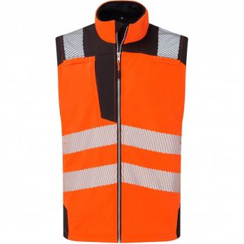 Chaleco de trabajo hidrófugo con cintas reflectantes PORTWEST PW325