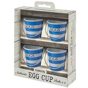 Blue/White Egg Cup Buckets – Eddingtons Set of 4