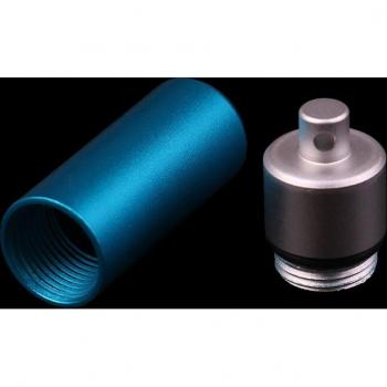 Outdoor Aluminum Pill Holder with Carabiner