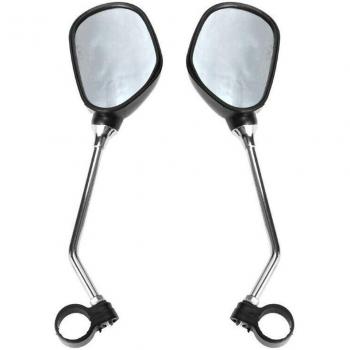 Bike Rear View Guard + 2-Piece LED Warning Light Set (36mm)