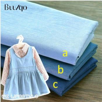 Thin Cotton Denim Fabric for DIY Sewing