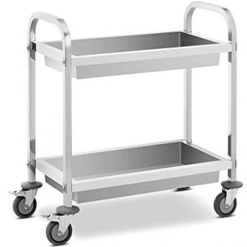 Carrinho Multiuso 2 Prateleiras 62,6x33,5cm 72kg Royal Catering