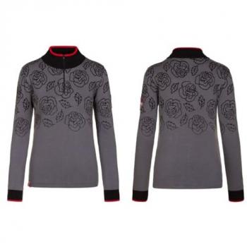 Almgwand Damen Rollkragenpullover Bernkogelalm Grau Größe 38