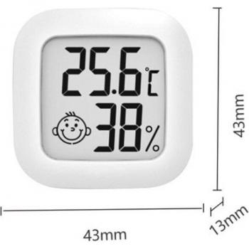 Smiley Mini Thermometer and Hygrometer for Indoor Use