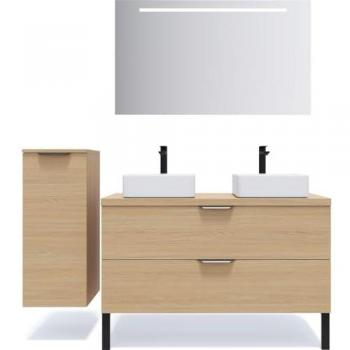 Meuble de salle de bain contemporain VENICE 120 cm