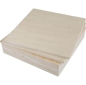 Pannelli in Legno Tiglio, 300 x 300 x 3 mm (10 pz.)