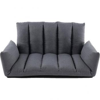Costway Relaxsessel‑Bodensofa in Grau, 5‑fach verstellbar