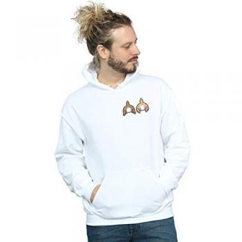 Disney Herren‑Pullover mit Chip & Dale Aufdruck – XXL, weiß