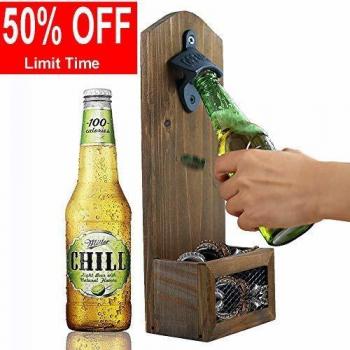 Bar Accessoire: AHDECOR Holzkasten für Flaschenöffnen