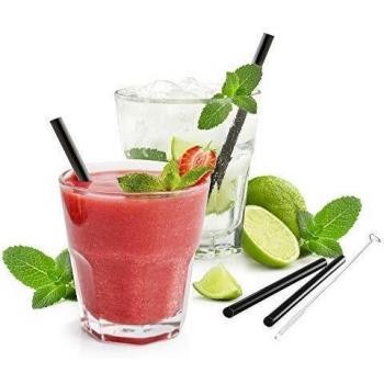 FUTURE Glasstrohhalme 13 cm, 4er Pack