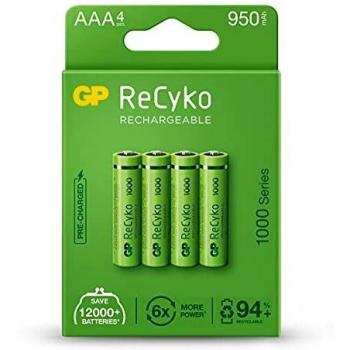 Pilas Recyko LR3 AAA 1000 mAh (GP)