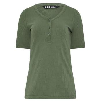 Women’s Tall Olive Rib Henley – 12”