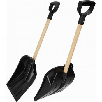 Pelle à neige KADAX 60 x 30 cm avec manche en bois