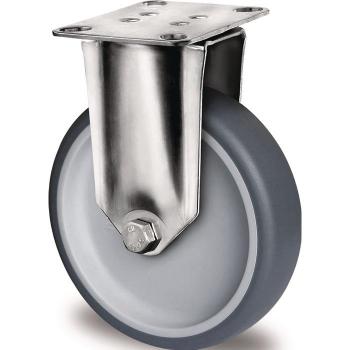 Roulotte Fissata 125 mm 160 kg TPE Palier Liscio VA 77x67 mm PP PROMAT
