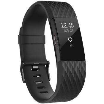 Fitbit Charge 2 Smartwatch – Gunmetal/Large