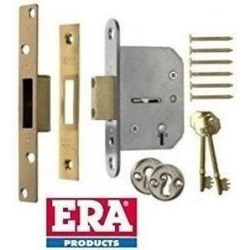 5 Lever Deadlock, Era Brand, Solid Brass, 64mm Case Size