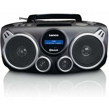 Lenco Stereo‑Boombox mit DAB+ und Uhr
