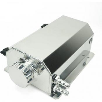 2L Universal‑Polierter Metall‑Kühlmittel‑Bausatz – Wasser‑Header + Panzerreservoir