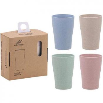 Tazas Sostenibles de Paja de Trigo para Bebidas