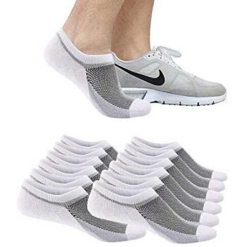 Sports Trainer No-Show Socks for Men & Women – 6 Pair Bundle