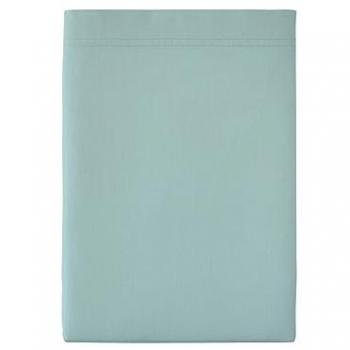 Essix Drap plat uni en percale de coton, PREMIÈRE Bleu 270 x 300 cm
